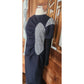 WNDERKAMMER Dress Blue Floral Jacquard Asymmetric Colorblock Sheath Avant Garde
