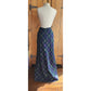 Vintage 70s Long Skirt Green Wool Plaid Prestige of Boston