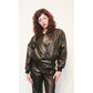 Vintage 1980s Brown Leather Jacket + Pants Suit Lanna Medium
