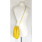 Vintage 80s Shoulder Bag Yellow Leather Crossbody