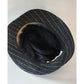 Vintage 90s Bucket Hat Yves Saint Laurent Gray Pinstriped Wool YSL