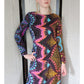 Vintage Psychedelic Print Dress Long Sleeve
