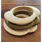 Vintage 60s Mod Bracelets Beige Green Bangles