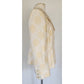 Vintage 2000s Armani Collezioni Blazer Cream Gold Print Flax Silk Print / L