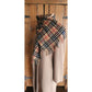 Vintage 1980s Burberrys Cashmere Scarf Beige Plaid Nova Check Fringed