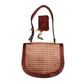 2011 Stella McCartney Alexa Bag Brown Vegan Woven Leather