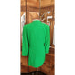 Vintage 1990s DKNY Women's Green Single Button Blazer Jacket