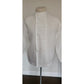 Vintage Issey Miyake Mens Shirt White Linen Button Down Asymmetrical Closure Mandarin Collar