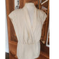 Vintage 80s Anne Klein II Silk Wrap Blouse Cream Silk / M - L