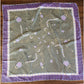 Vintage Bottega Veneta Silk Scarf Green Purple Jewelry Print