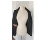 Vintage 90s Black Blazer Antonio Baldan Double Breasted