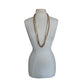 Vintage Chanel 1984 Necklace Double Strand Gold Chain Baroque Pearl Documented Runway Lagerfeld Era