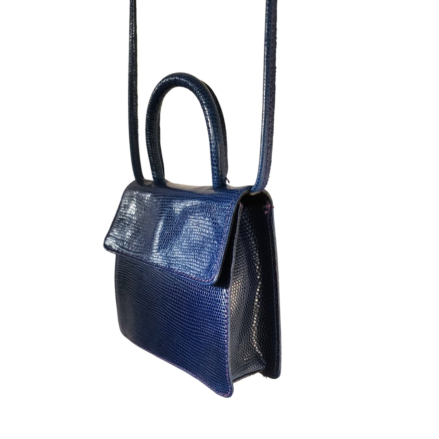 Vintage 90s Navy Blue Mini Purse Cross Shoulder Bag Clueless Bloomingdales