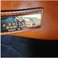 Vintage Alberto Bellucci Italian Leather Tote Messenger Tote Bag Brown Tan