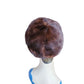 Vintage 1950s Mink Fur Hat Brown Tam Saks Fifth Avenue Rounded Crown Millinery Salon