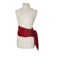 Antique Bulgarian Folk Costume Ethnic Mens Pants Embroidered Cream Wool + Red Scarf