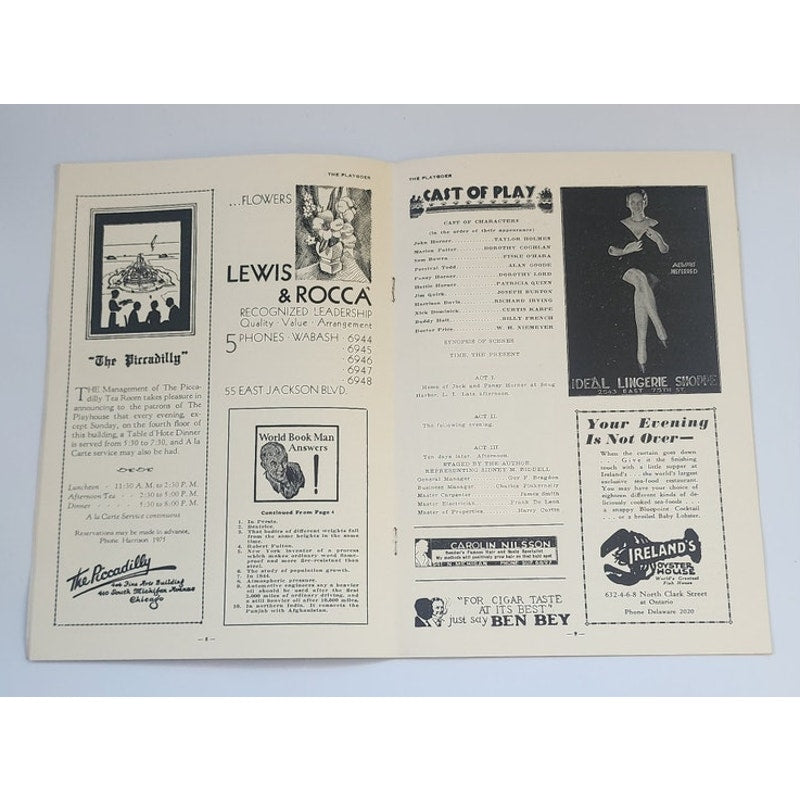 30s Art Deco Theater Program Peter Koch Chicago Adelphi