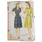 Vintage 40s Sewing Pattern: Belted Dress Simplicity Pattern 4722