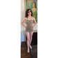 Vintage 50s Jantzen Swimsuit Cotton Print Maillot One Piece / S