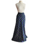 Vintage 70s Long Skirt Green Wool Plaid Prestige of Boston