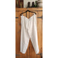 Vintage 1990s DKNY White Linen Pant Suit w/Drawstring Waist / M - L