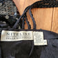 Vintage 90s Sequined Party Dress Black Sleeveless Niteline Della Roufagoli