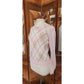 Vintage 1980s Burberrys Sweater Pink Argyle Plaid Preppy Made in Scotland