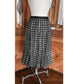 Vintage 1960s Mod Suit Pleated Midi Skirt + Top Gray Black Wool Tweed Geometric Schoolgirl