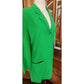 Vintage 90s DKNY Women's Green Single Button Blazer Jacket