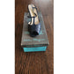 Vintage 70s Ferragamo Navy Blue Leather T Strap Dancing Shoes Mary Jane Heels 10AA