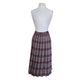 Vintage 70s PENDLETON Plaid Midi Skirt Pleated Wool Anderson Tartan Red