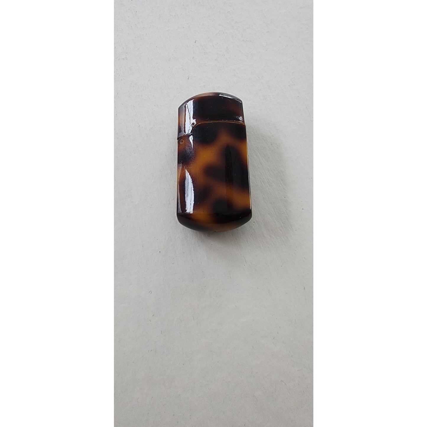 Vintage 40s Lighter Holder Celluloid Tortoiseshell