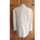 Vintage 1990s DKNY White Linen Pant Suit w/Drawstring Waist / M - L