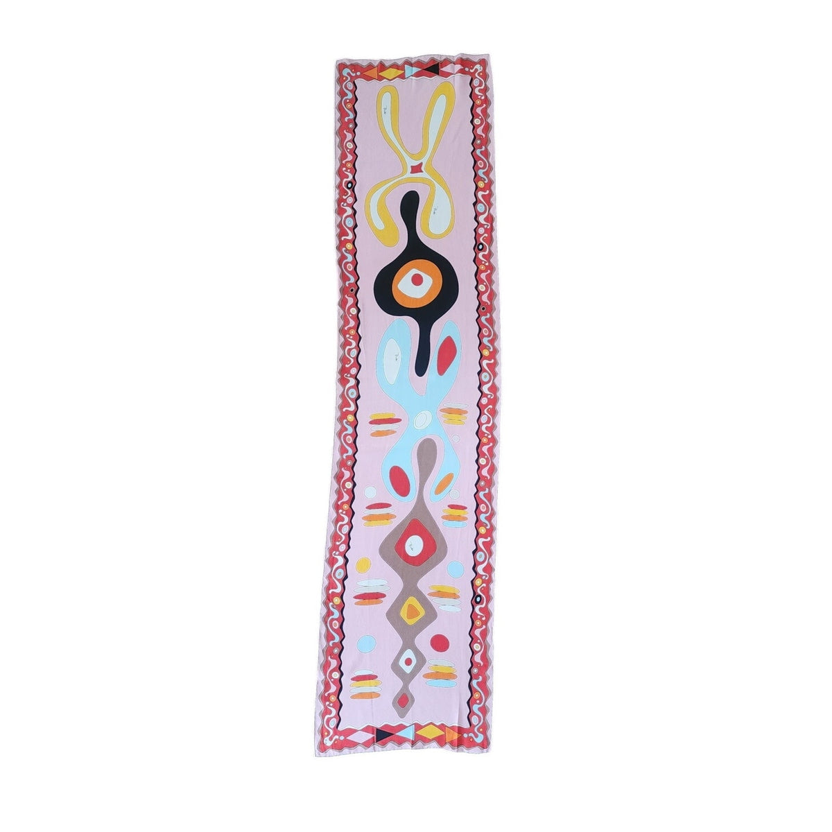 Vintage 1990s Pucci Scarf Silk Psychedelic Eye Print Occhi Oblong Boho