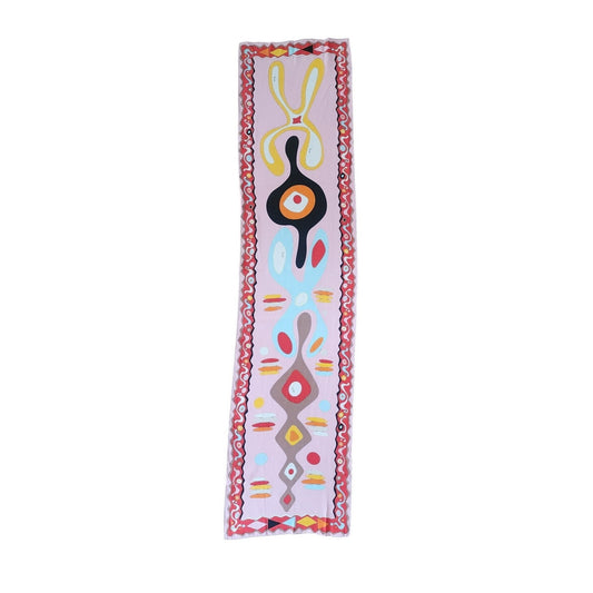 Vintage 1990s Pucci Scarf Silk Psychedelic Eye Print Occhi Oblong Boho