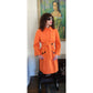 Vintage Y2K ESCADA Orange Trench Coat Double Breasted / M