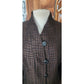 VTG 2000s Armani Collezioni Brown Houndstooth Textured Blazer Jacket / Large