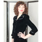 Vintage 50s Black Velvet Skirt Suit Gloria Swanson Forever Young
