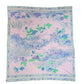 Vintage 70s LEONARD Silk Jersey Shawl Wrap Pastel Floral Print Impressionist