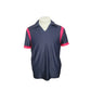 Vintage 1990s Prada Men Polo Shirt Linea Rossa Sport Red Tab Navy Blue Small