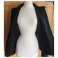Vintage Hermes Blazer Black Wool Three Button Closure / M