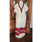 Vintage Handmade Ethiopian Eritrean Habesha Dress + Scarf Traditional Folk Ethnic Costume