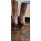 Antique Edwardian Granny Boots Brown Leather Lace Up 7