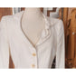 Vintage 2004 ARMANI Blazer in Cream Off White w/Bow Fitted Jacket / Large