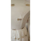 Vintage 1970s Exotic Party Dress Gold Lurex White Organza Chuck Howard