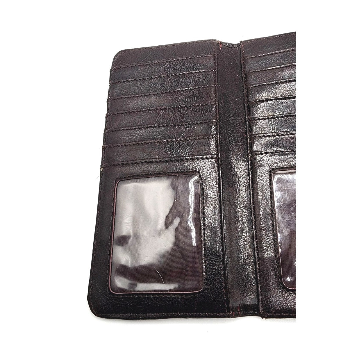 Vintage 90s Prada Clutch Wallet Leather Trifold Pocketbook