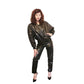 Vintage 1980s Brown Leather Jacket + Pants Suit Lanna Medium
