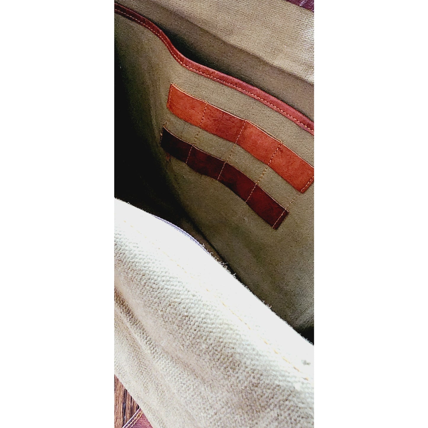 Vintage Brown Leather Messenger Bag Satchel