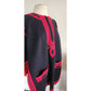 Vintage 1970s Poncho Embroidered Wool Guatemala Pinata Capelet