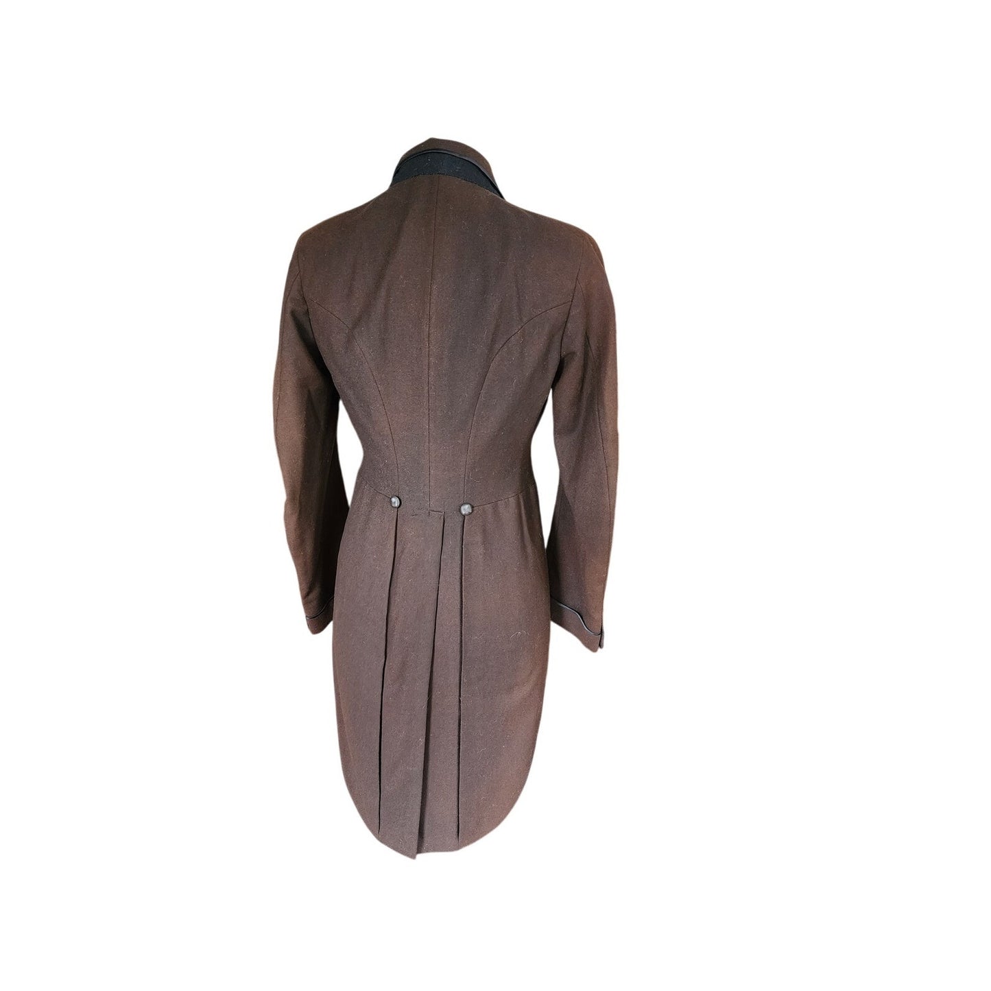 Vintage 1920s Mens Tuxedo Tailcoat Brown Wool Antique Formal Jacket Joseph Horne XS